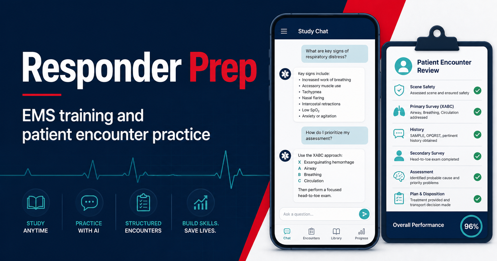 Responder Prep EMS training and patient encounter practice preview
